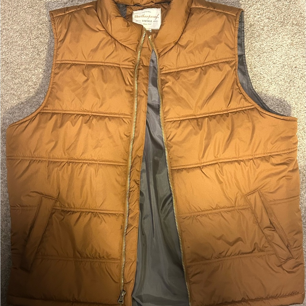Weatherproof Tan Puffer Vest